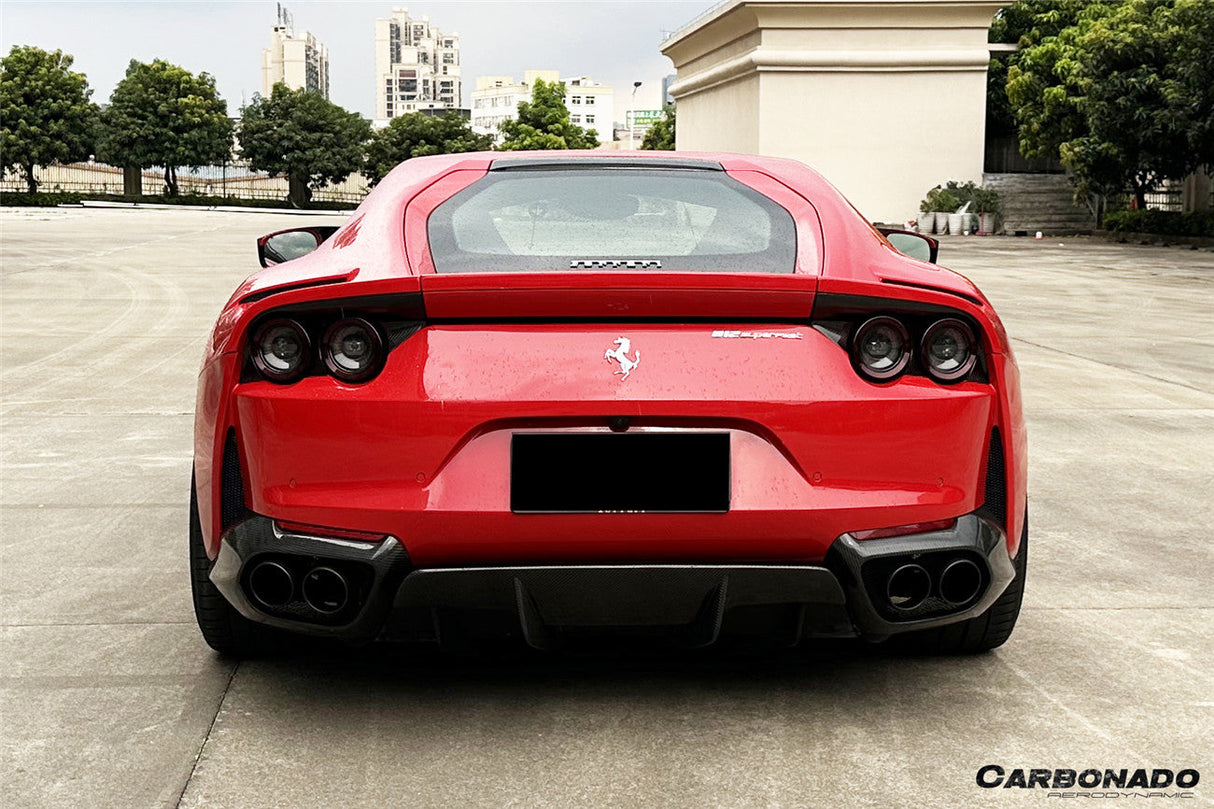 2017-2026 Ferrari 812 Superfast OEM Style Dry Carbon Fiber Tail Lights Surround Satellites