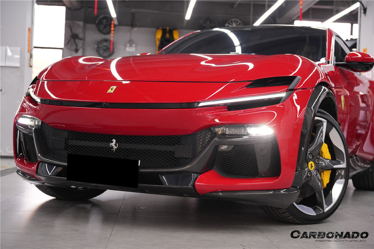 2023-UP Ferrari Purosangue FUV Type F175 OEM Style Dry Carbon Fiber Front Lip