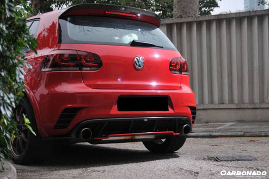 2010-2013 Volkswagen Golf 6 R20 GTI Rz Style Rear Bmper (Dual Exhaust)