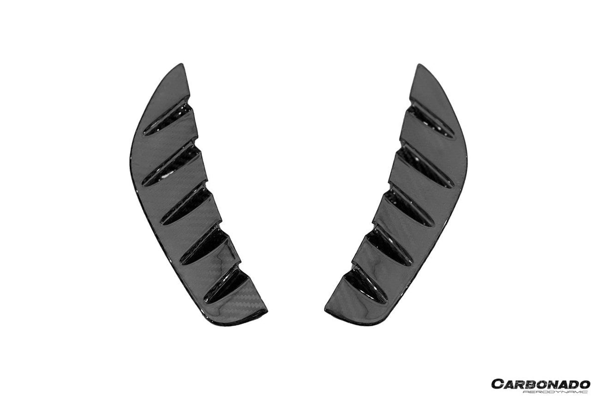 2021-2024 Lotus Emira NYO MNK Style Dry Carbon Fiber Front Bumper Vent Trims