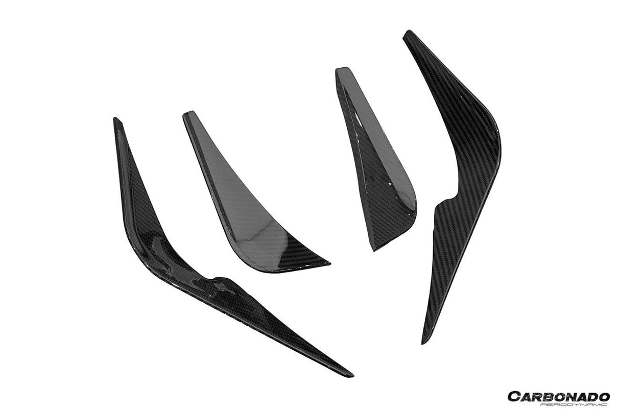 2021-2024 Lotus Emira NYO MNK Style Dry Carbon Fiber Front Bumper canards