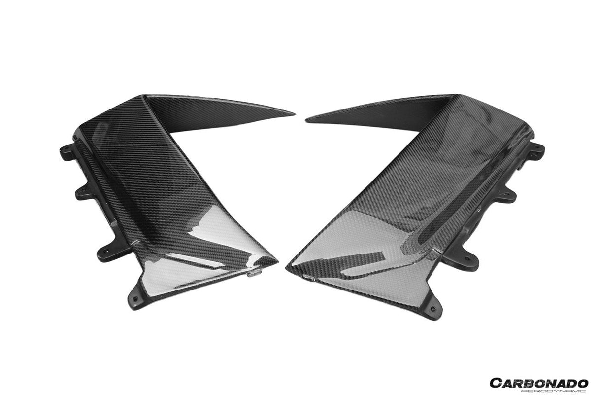 2011-2016 Lamborghini Aventador LP700 Coupe BKSS Style Carbon Fiber Quarter Panel Fender Vent Outside