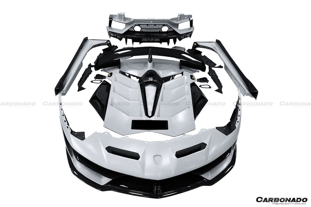 2011-2021 Lamborghini Aventador LP700 LP740 LP750 SVJ Coupe & Roadster SVJ Style Part DRY Carbon Fiber Aero Full Kit
