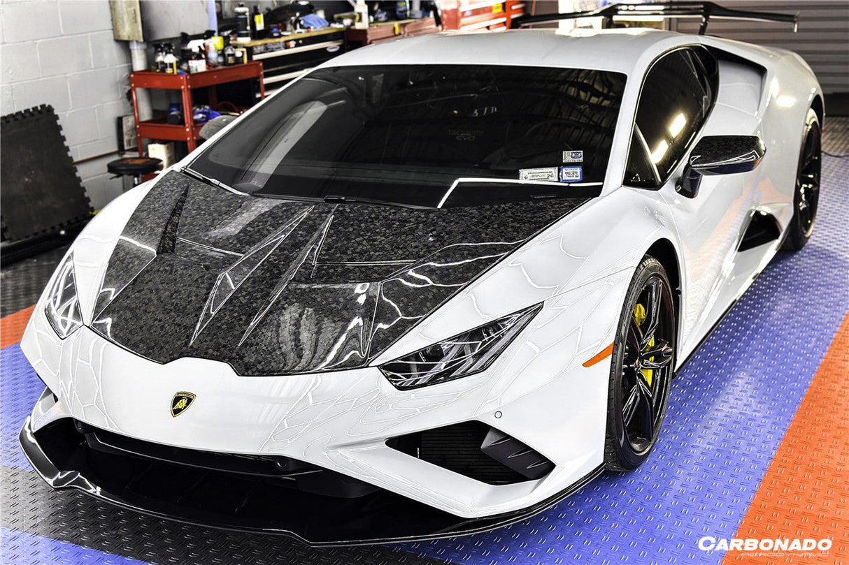 2015-2025 Lamborghini Huracan LP610 LP580 Evo Tecnica VRS Style Carbon Fiber Hood