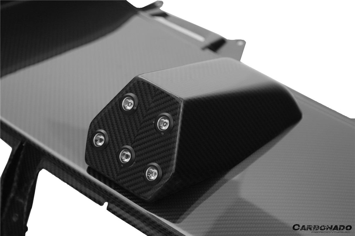 2024-UP Lamborghini Revuelto BK Style Autoclave Carbon Fiber Rear Diffuser with Canards