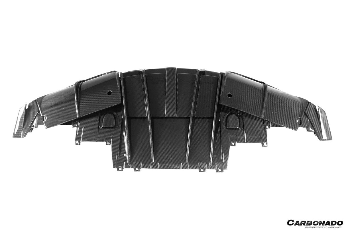 2020-2024 Maserati MC20 MSY Style DRY Carbon Fiber Rear Diffuser with Brake Light