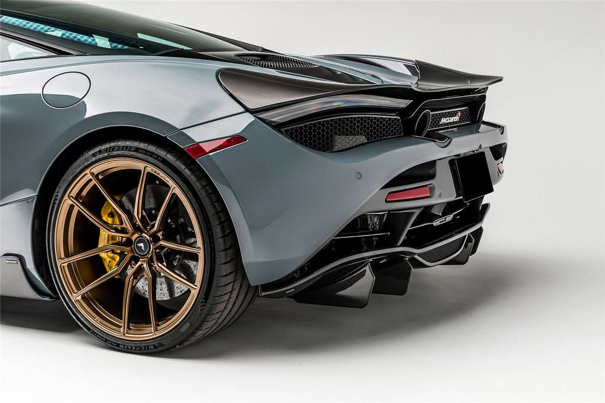 2017-2022 McLaren 720S Spider Coupe VRS Style Autoclave Carbon Fiber Rear Diffuser Lip