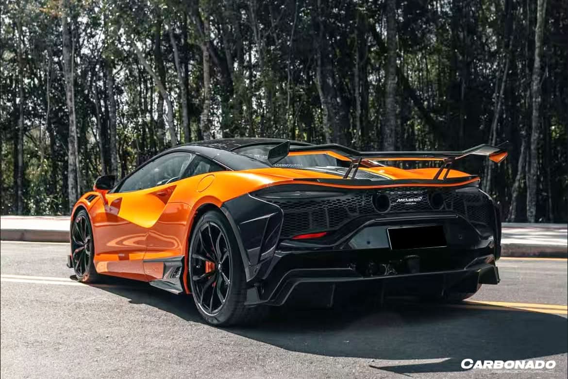 2023-UP McLaren Artura Coupe | Spider AM Style Autoclave Carbon Fiber Rear Bumper Side Panels