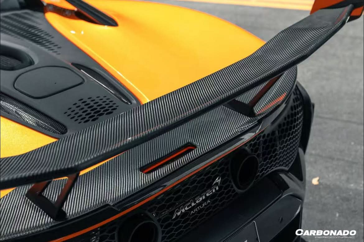 2023-UP McLaren Artura Coupe | Spider AM Style Autoclave Carbon Fiber Trunk Wing Spoiler