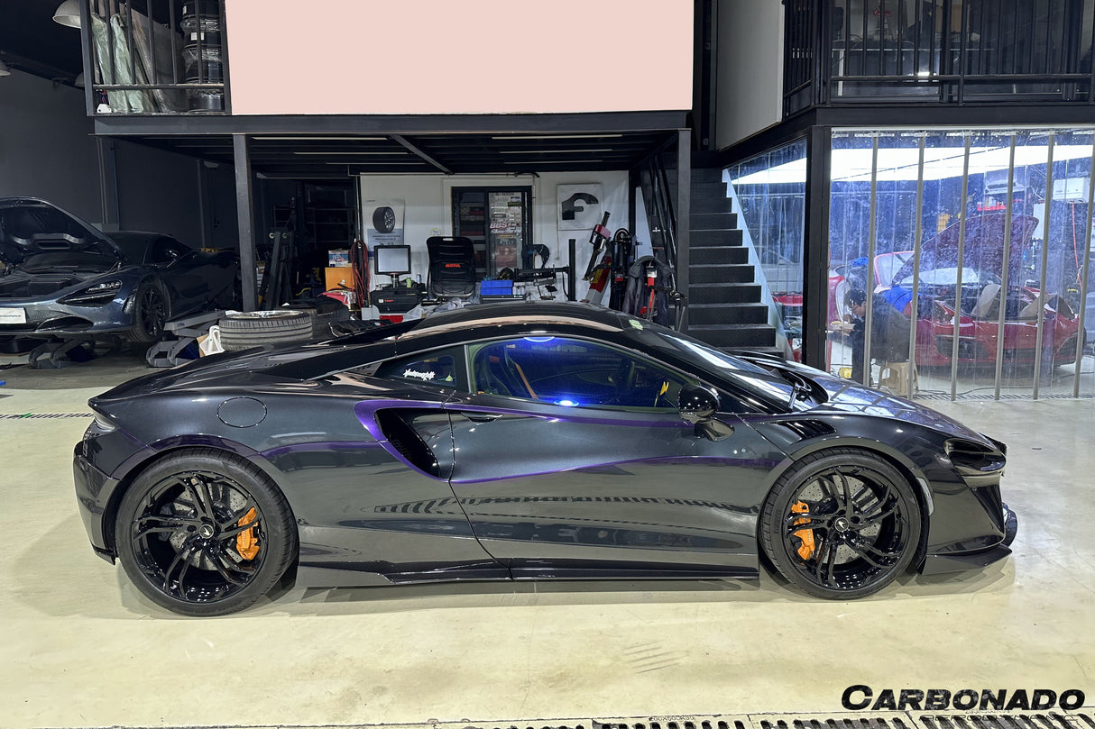 2023-UP McLaren Artura Coupe | Spider NVT Style Autoclave Carbon Fiber Side Skirts
