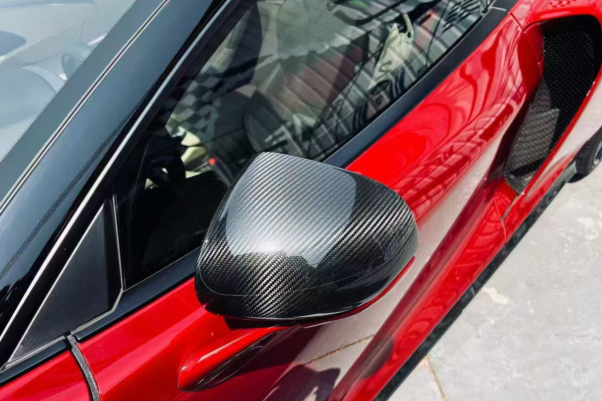2019-2024 McLaren GT OE Style DRY Carbon Fiber Mirror Housing Replacement