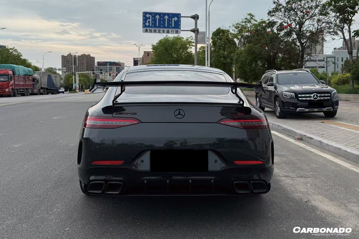 2019-2024 Mercedes Benz AMG GT53 GT50 GT43 4Door Coupe X290 GT63 Style Rear Bumper
