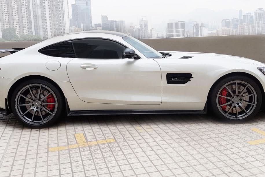 2015-2020 Mercedes Benz AMG GT GTS GTC RZS Style Carbon Fiber Side Skirts Extension