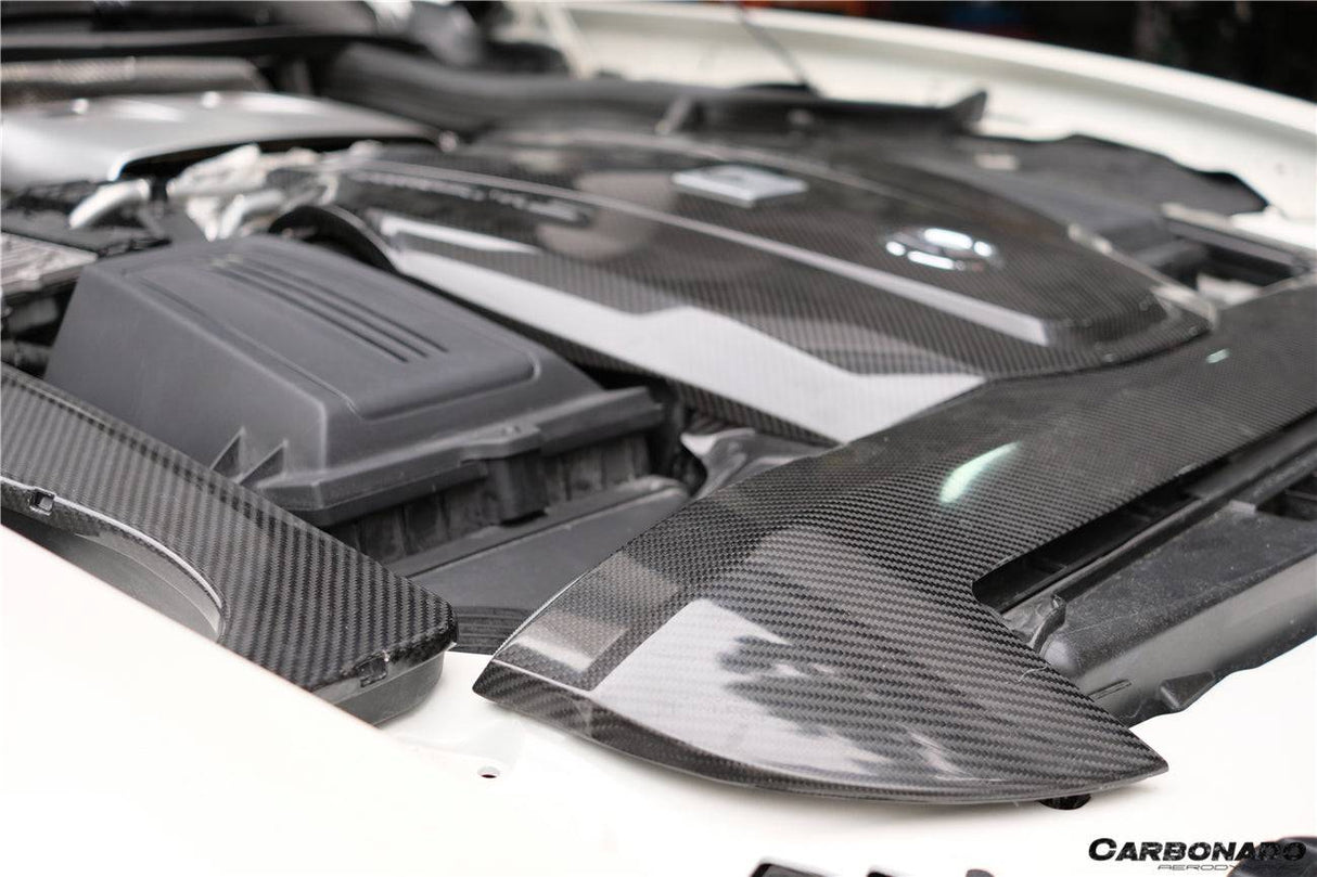 2015-2020 Mercedes Benz AMG GT GTS Autoclave Carbon Fiber Radiator Cover Repalcement