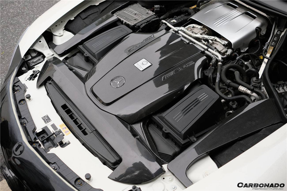 2015-2020 Mercedes Benz AMG GT GTS Autoclave Carbon Fiber Engine Cover Replacement