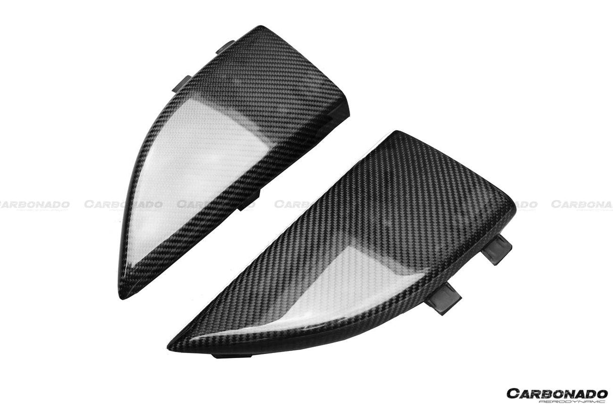 2014-2021 Mercedes Benz C217 S63 S65 AMG Coupe OE Style Carbon Fiber Rrar Bumper Caps