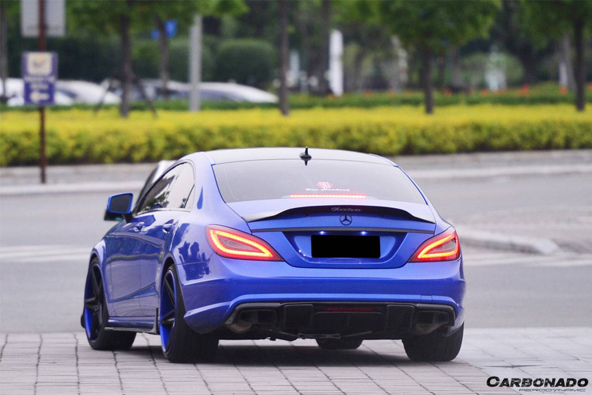 2011-2015 Mercedes Benz CLS350 CLS63 AMG W218 RT Style Rear Diffuser