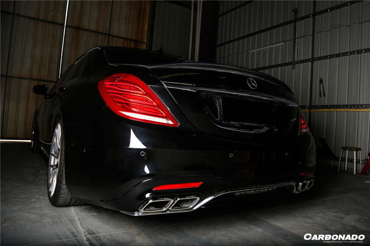 2014-2020 Mercedes Benz S63 AMG W222 Sedan MSY Style Carbon Fiber Trunk Spoiler