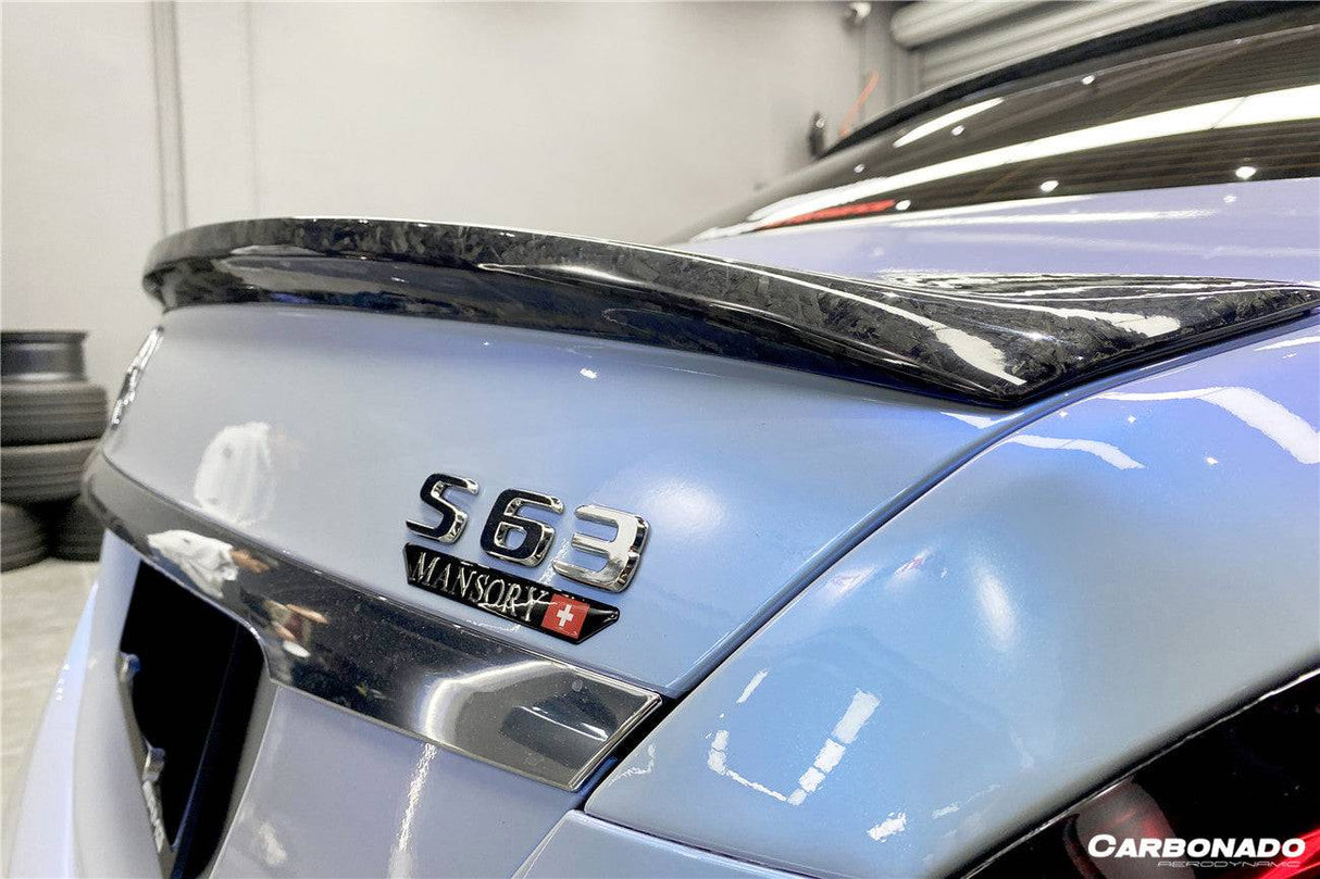 2014-2020 Mercedes Benz S63 AMG W222 Sedan MSY Style Carbon Fiber Trunk Spoiler