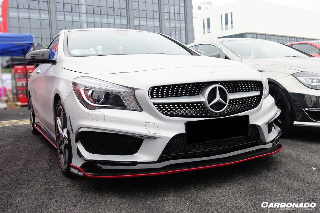 2014-2016 Mercedes Benz W117 CLA Sport CLA45 AMG RZS Style Front Canards