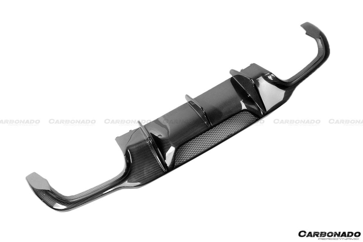 2012-2014 Mercedes Benz W204 C63 AMG Sedan VS Style Carbon Fiber Rear Lip