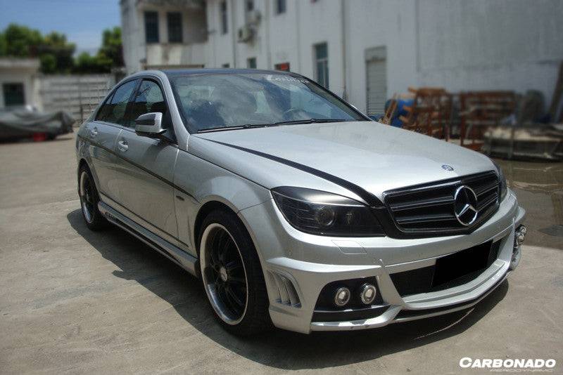 2008-2013 Mercedes Benz W204 C Class DE Style Front Bumper with LED Lights