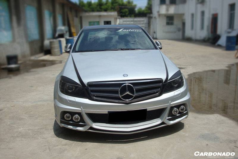 2008-2013 Mercedes Benz W204 C Class DE Style Front Bumper with LED Lights