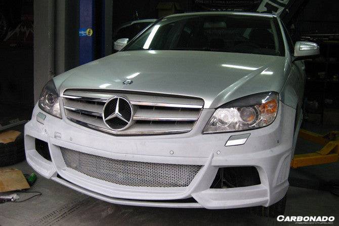 2008-2013 Mercedes Benz W204 C Class DE Style Front Bumper with LED Lights