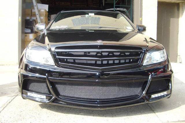2008-2013 Mercedes Benz W204 C Class DE Style Front Bumper with LED Lights