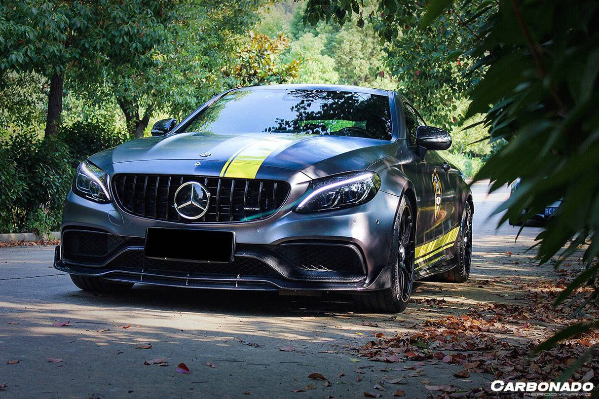 2015-2021 Mercedes Benz W205 C63 S AMG Coupe BR Style Front Lip