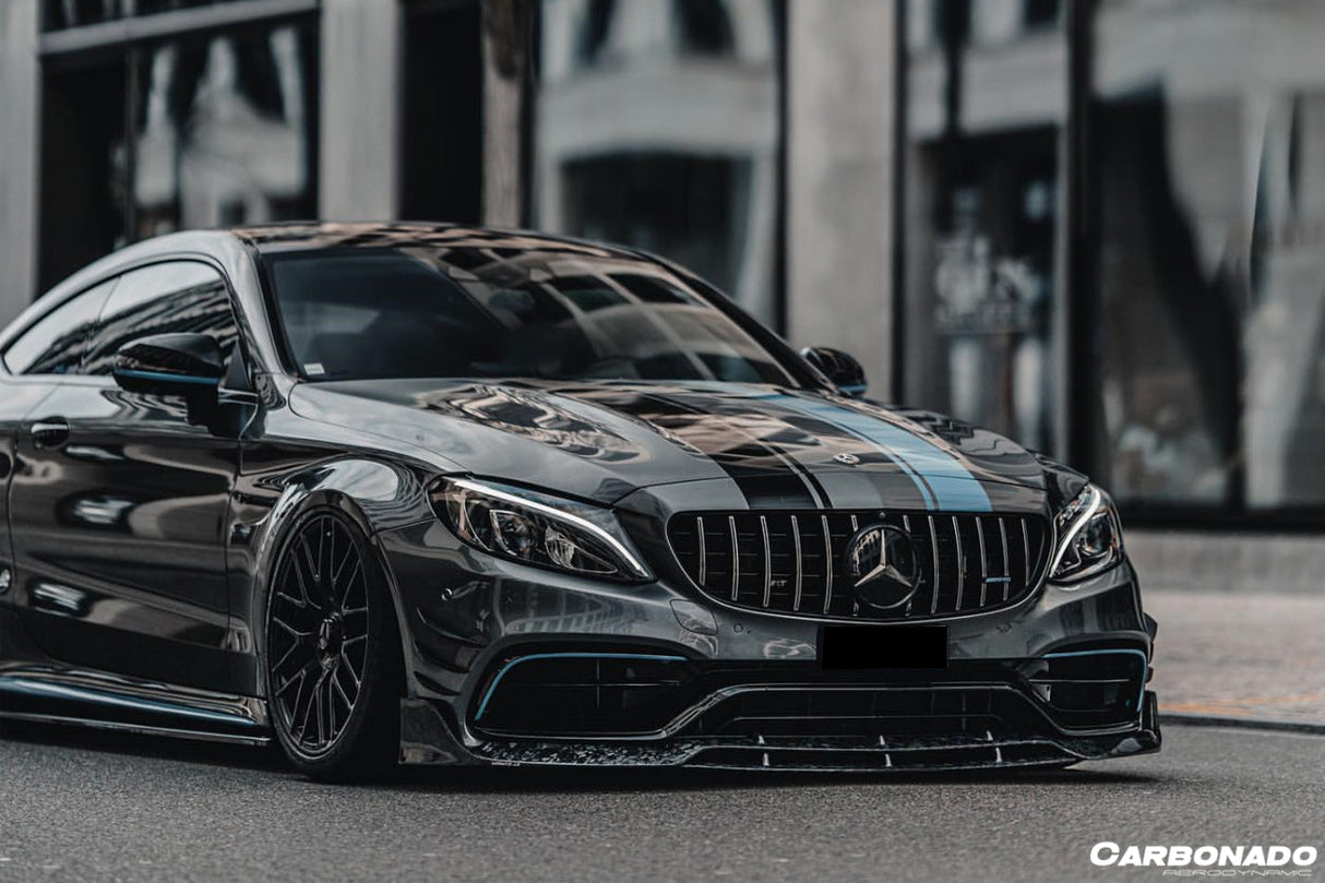 2015-2021 Mercedes Benz W205 C63 S AMG Coupe BR Style Front Lip