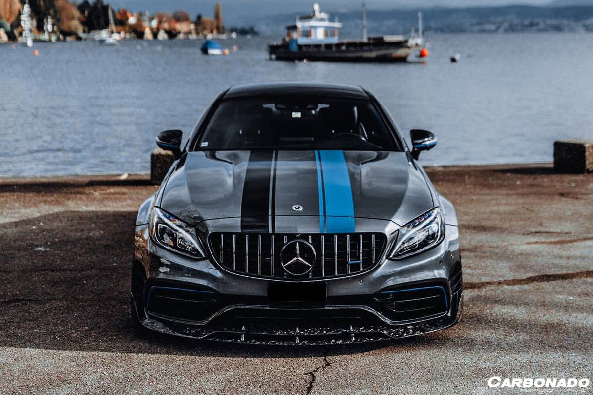 2015-2021 Mercedes Benz W205 C63 S AMG Coupe BR Style Front Lip