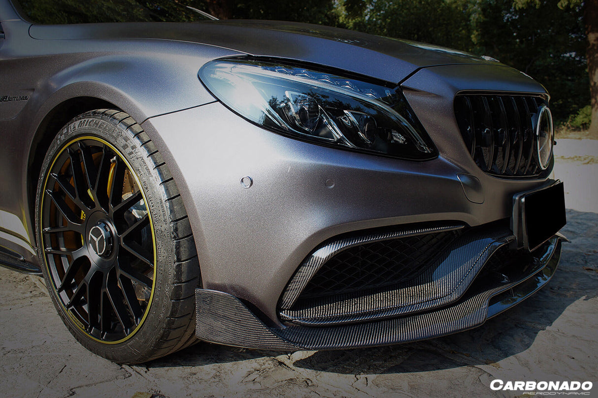 2015-2021 Mercedes Benz W205 C63 S AMG Coupe BR Style Front Lip