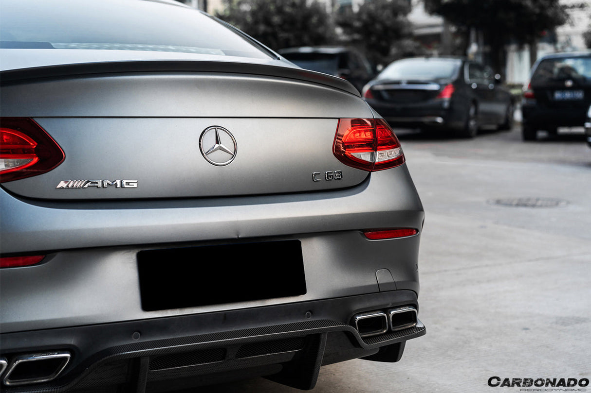 2015-2018 Mercedes Benz W205 C63 S AMG Coupe PS Style Rear Diffuser