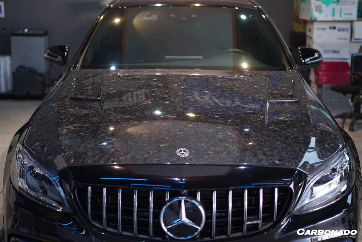 2015-2021 Mercedes Benz W205 C63S AMG Sedan & Coupe BKSS Style Hood