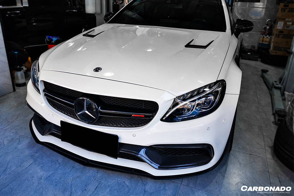 2015-2021 Mercedes Benz W205 C63S AMG Sedan & Coupe BKSS Style Hood