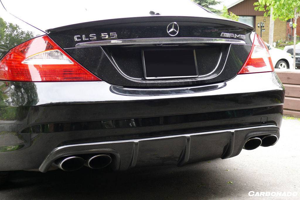 2006-2010 Mercedes Benz W219 CLS63 CLS55 AMG Carbon Fiber Rear Diffuser Lip