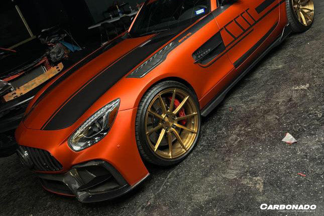 2015-2021 Mercedes Benz AMG GT GTS GTC GTR BK Style Partial Carbon Fiber Front Fender