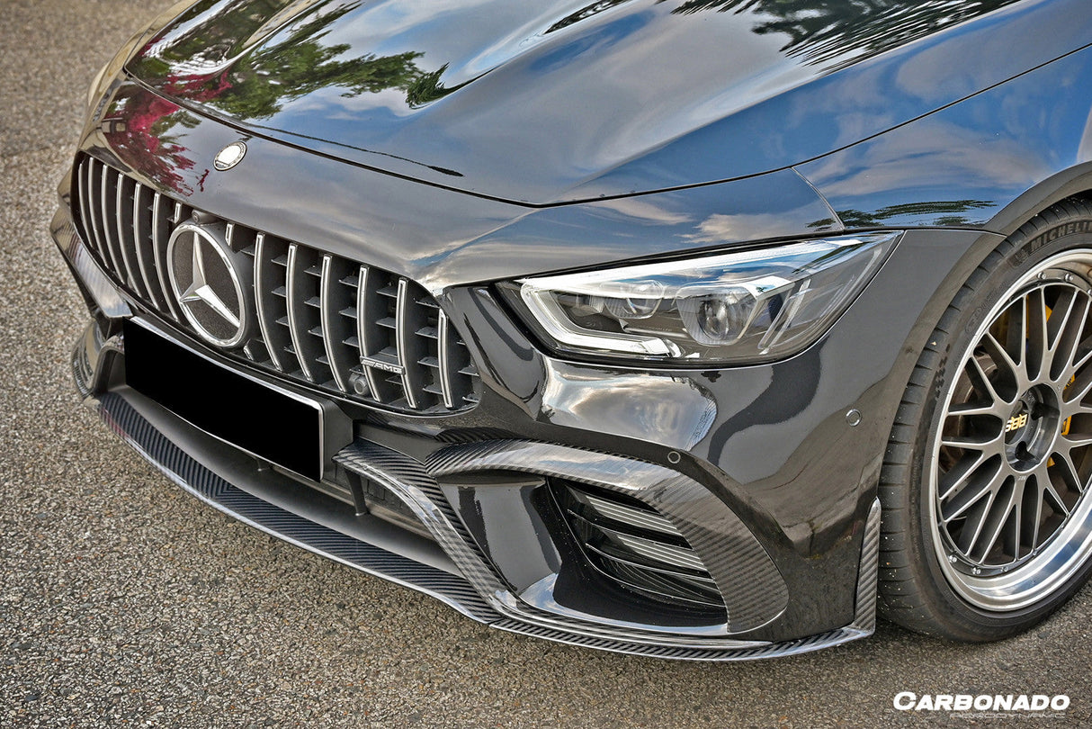 2019-2023 Mercedes Benz AMG GT63 S 4Door Coupe X290 OEM Style Carbon Fiber Front Lip