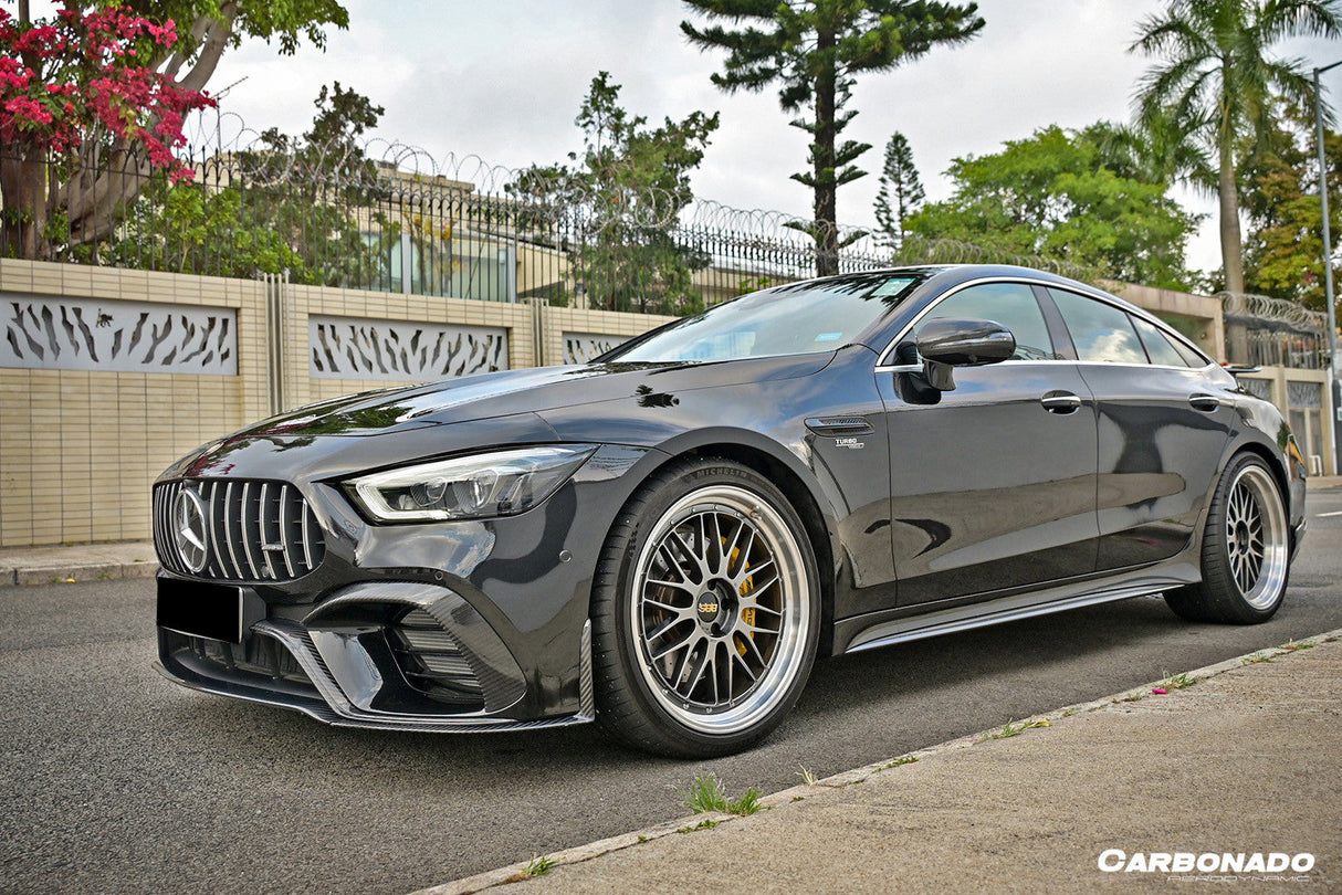 2019-2023 Mercedes Benz AMG GT63 S 4Door Coupe X290 OEM Style Carbon Fiber Front Lip