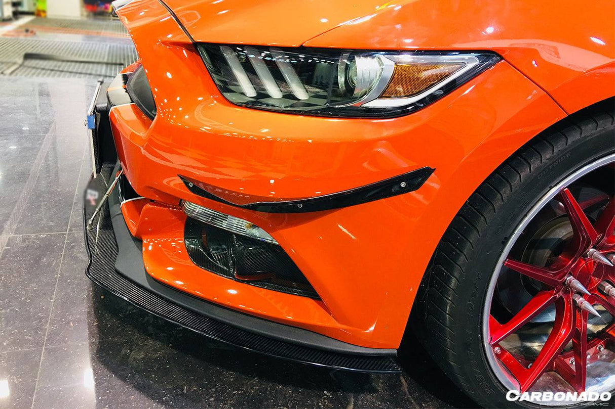 2015-2017 Ford Mustang APR Style Carbon Fiber Front Lip Underboard