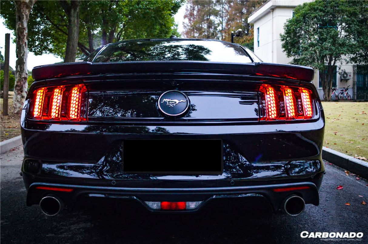 2015-2017 Ford Mustang Rsh Style Carbon Fiber Rear Diffuser Lip