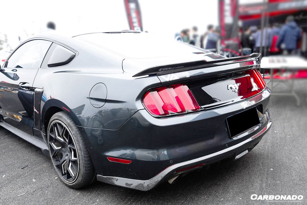 2015-2017 Ford Mustang Rsh Style Carbon Fiber Rear Diffuser Lip