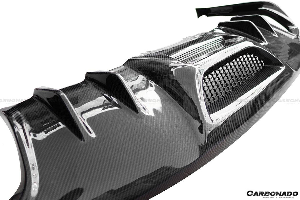 2015-2017 Ford Mustang Rsh Style Carbon Fiber Rear Lip