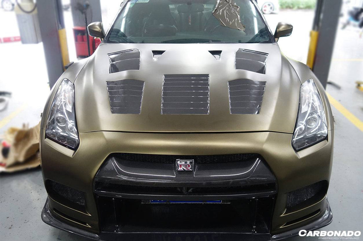 2009-2016 Nissan GTR R35 CBA DBA TP-2 Style Hood