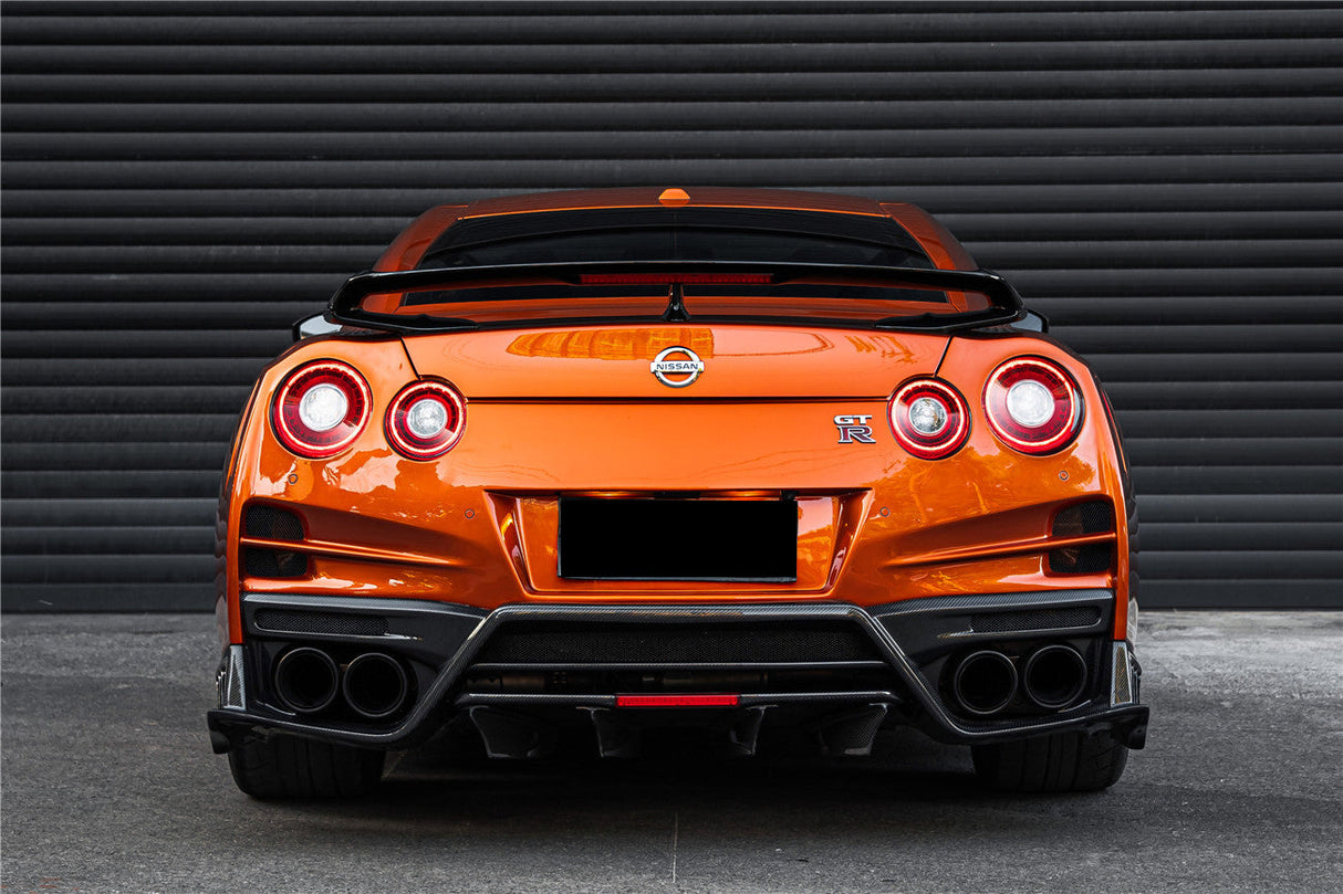 2008-2023 Nissan GTR R35 CBA DBA EBA TS Style Rear Bumper With Diffuser