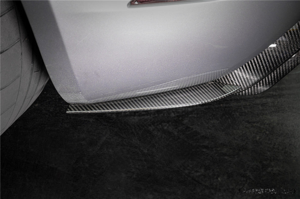 2017-2025 Porsche 718 Cayman Boxster GT4 And GT4RS Convert GT4RS Style Autoclave Carbon Fiber Rear Bumper Winglets