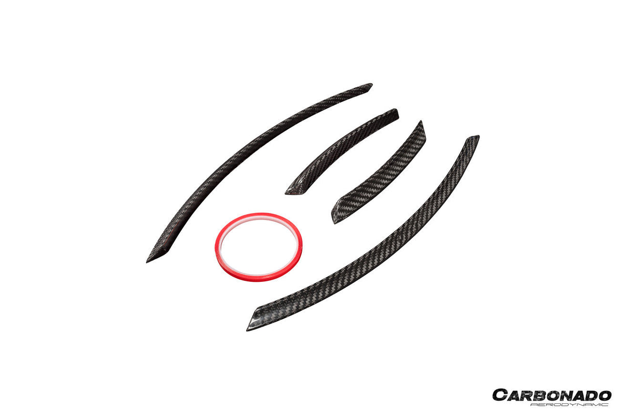 2017-2025 Porsche 718 Cayman Boxster GT4RS Style Autoclave Carbon Fiber Rear Fender Flare 4pcs