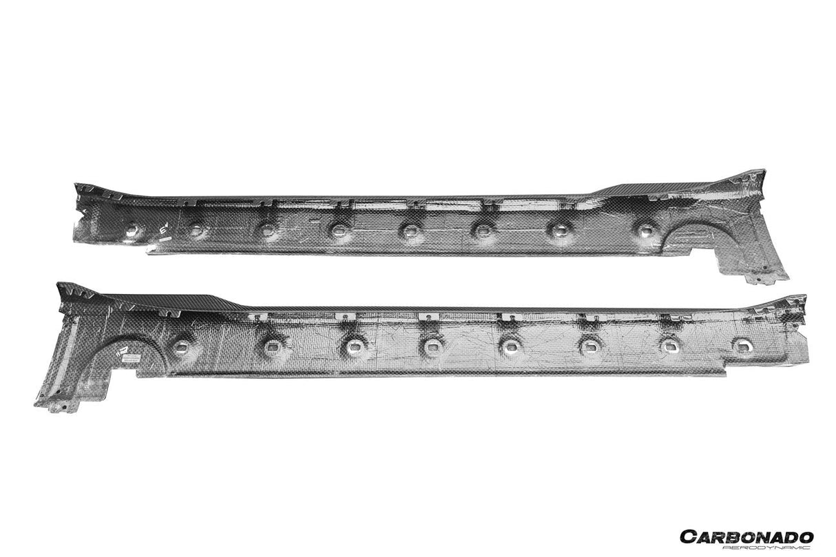 2020-2026 Porsche 911 992.1 | 992.2 Carrera | Targa Turbo SD Style Autoclave Carbon Fiber Side Skirts | Fits 4, 4S, GTS, T, Cabriolet