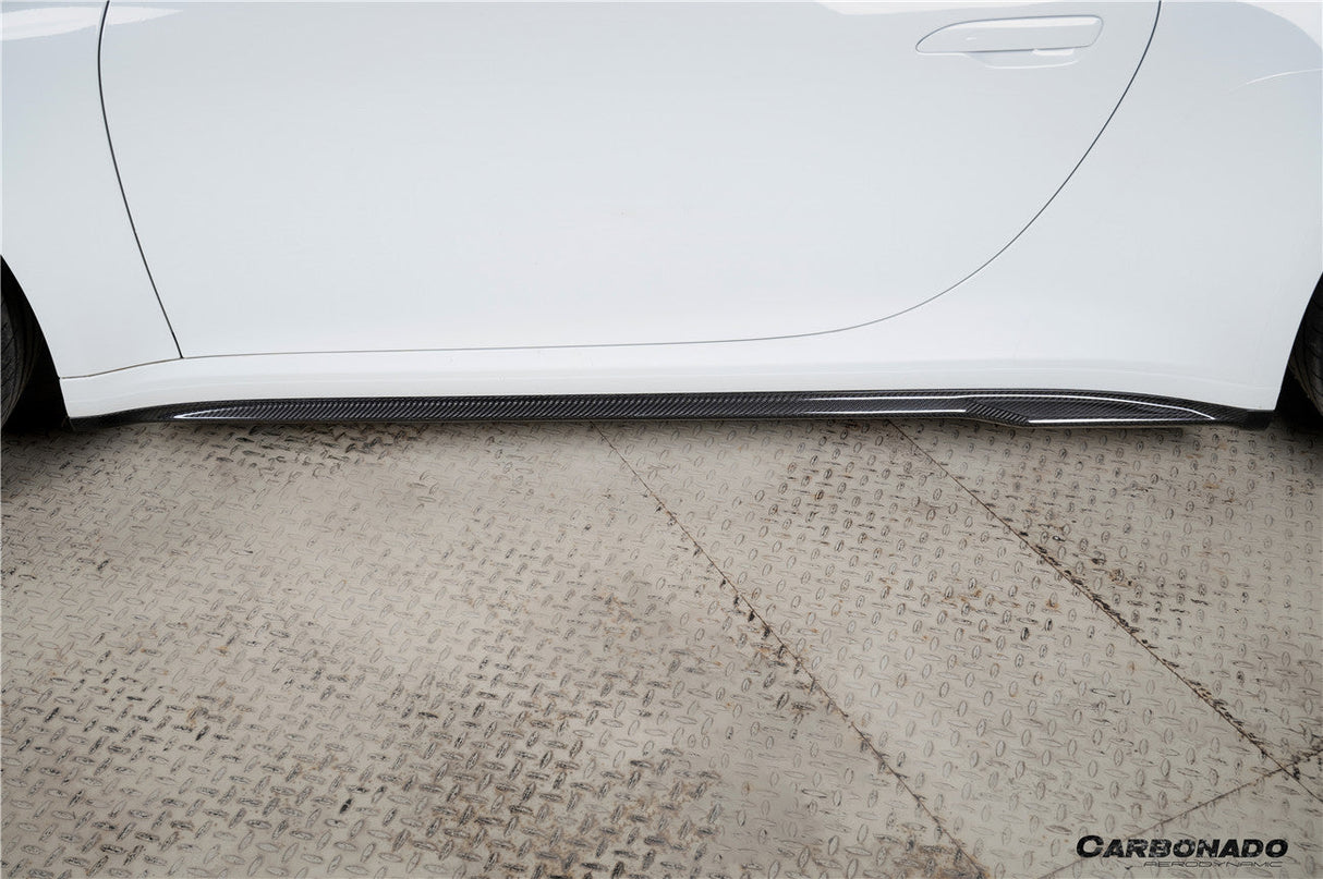 2020-2026 Porsche 911 992.1 | 992.2 Carrera | Targa Turbo SD Style Autoclave Carbon Fiber Side Skirts | Fits 4, 4S, GTS, T, Cabriolet